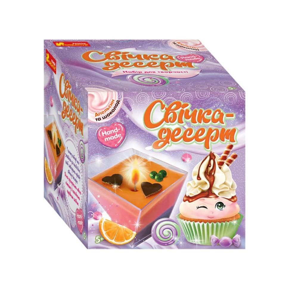 Гелева свічка-десерт Тірамісу 10100526 своїми руками