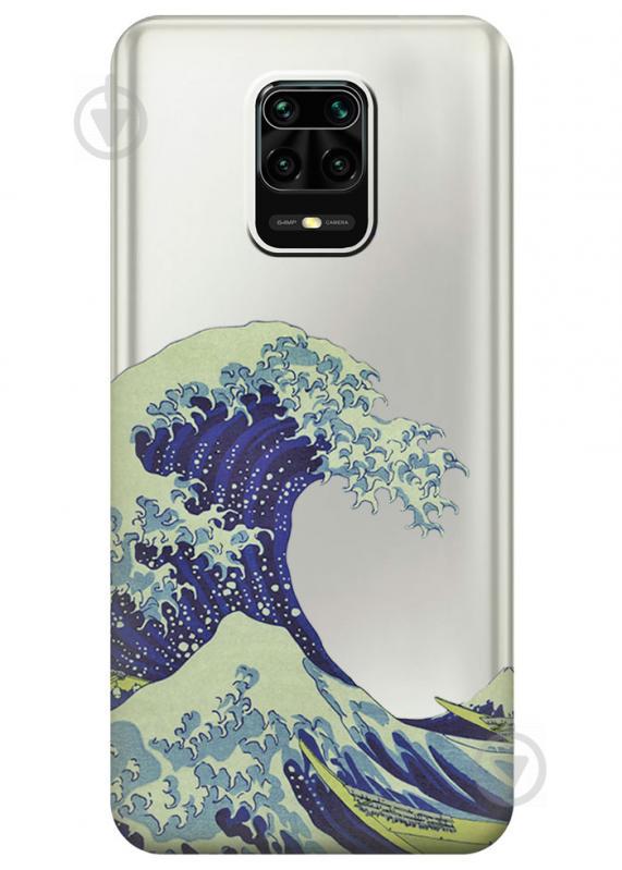 Прозрачный силиконовый чехол iSwag для Xiaomi Redmi Note 9S с рисунком - Большая волна в Канагаве (M1722) Прозрачный силиконовый чехол iSwag для Xiaomi Redmi Note 9S с рисунком - Большая волна в Канагаве (M1722)
