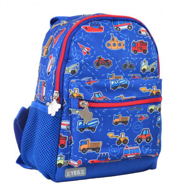 Рюкзак молодежный YES Funny cars Синий (K-16/555070)