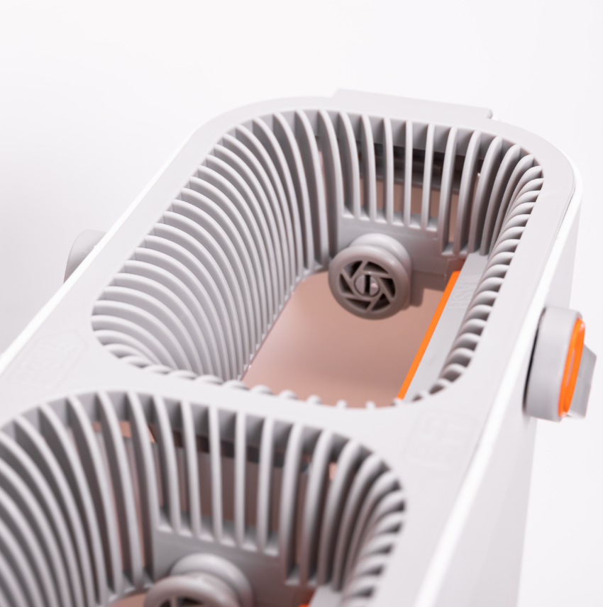 Комплект для прибирання швабра плоска та відро з 2 відсіками з віджимом Білий (HP-35015-18) - фото 10 Комплект для прибирання швабра плоска та відро з 2 відсіками з віджимом Білий (HP-35015-18) - фото 10