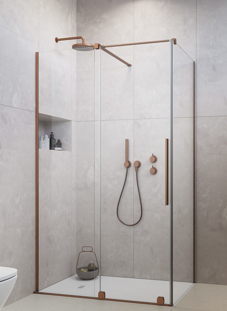 Душевая кабина Radaway Furo KDJ 120х90 Brushed Copper (10104622-93-01L+10110580-01-01+10113090-01-01)