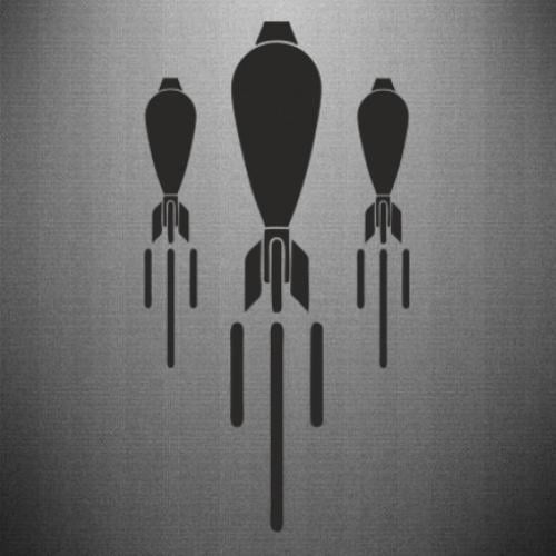 Наклейка Минометчики 15,6x30 см Черный (21560005)