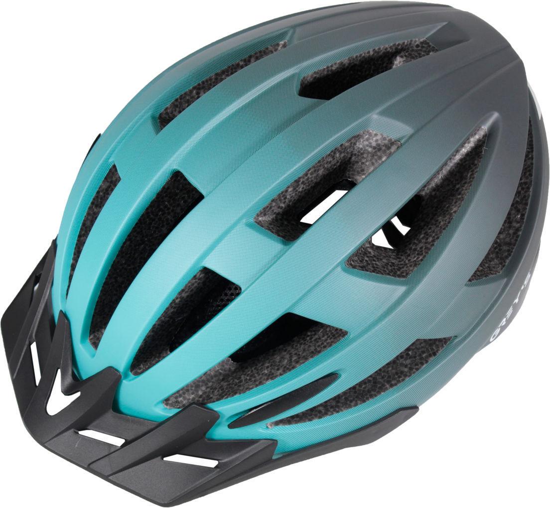 Велосипедный шлем GREY'S M Бирюзово-черный (GR21323)