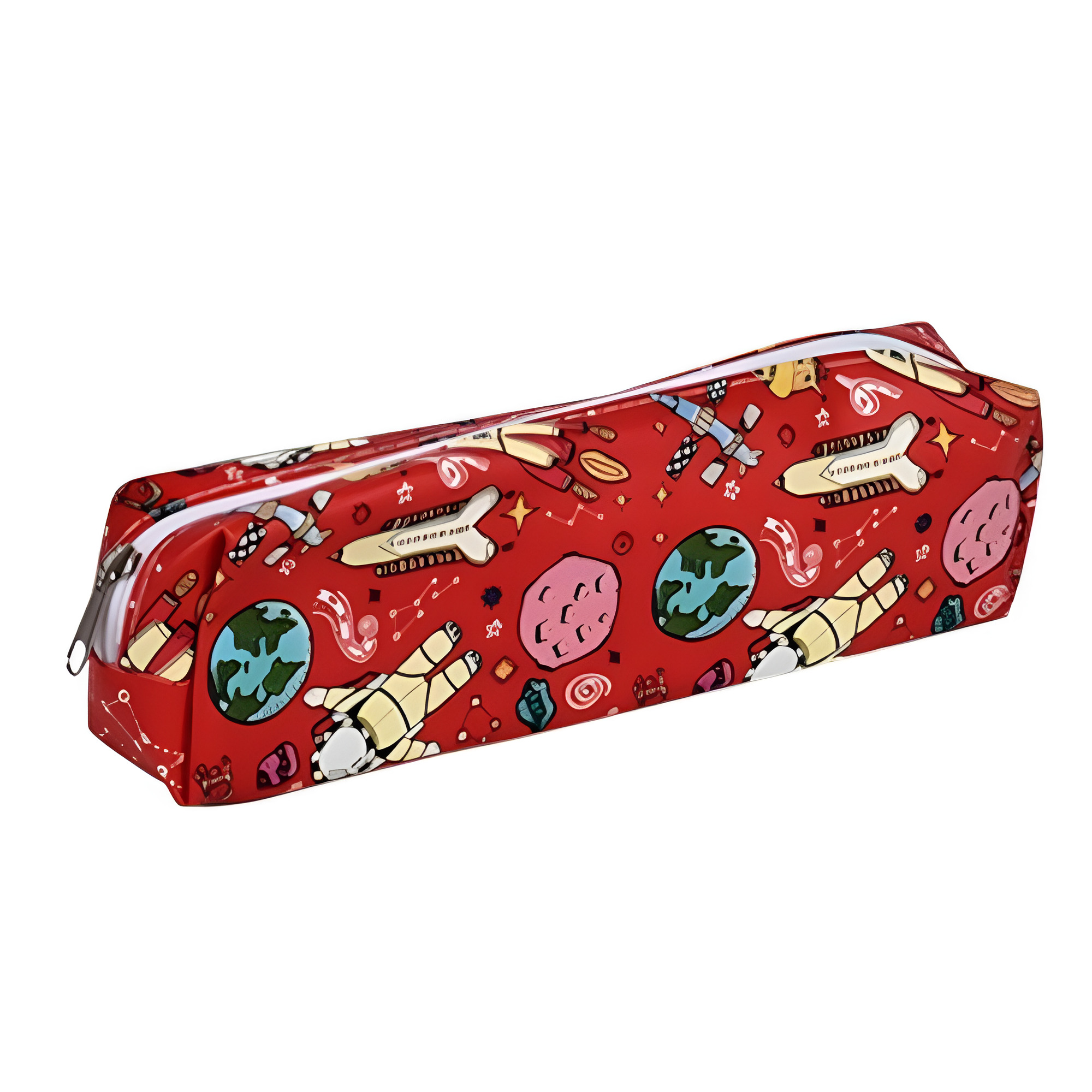 Пенал для школьников Stenson Space Космос 21х4х5 см Красный (R97897)