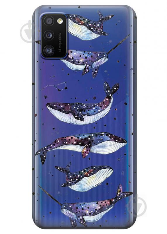Прозрачный силиконовый чехол iSwag для Samsung Galaxy A41 с рисунком - Киты Единороги (KS3119) Прозрачный силиконовый чехол iSwag для Samsung Galaxy A41 с рисунком - Киты Единороги (KS3119)