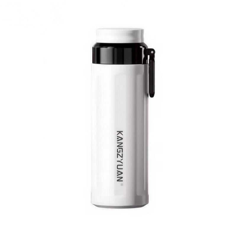 Термос фляжка из нержавеющей стали KANGZYUAN с двойной стенкой вакуумный 600 мл Белый (2456489206)
