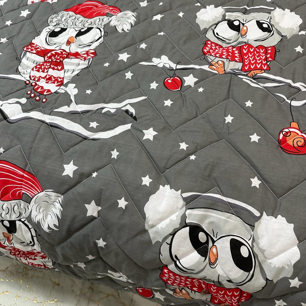 Покрывало-одеяло детское двустороннее Совы 150х210 см Серый (P-DL-5) - фото 2 Покрывало-одеяло детское двустороннее Совы 150х210 см Серый (P-DL-5) - фото 2