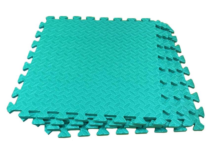 Підлога м'яка-пазл EVA 500х500х10 мм Бірюзовий (1994531954) - фото 2 Підлога м'яка-пазл EVA 500х500х10 мм Бірюзовий (1994531954) - фото 2