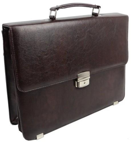 Портфель из кожзама Exclusive Коричневый (super415_713400 brown)
