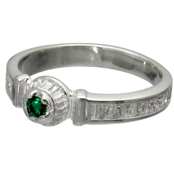 Серебряное охранное кольцо 1022к 18 (3642433)