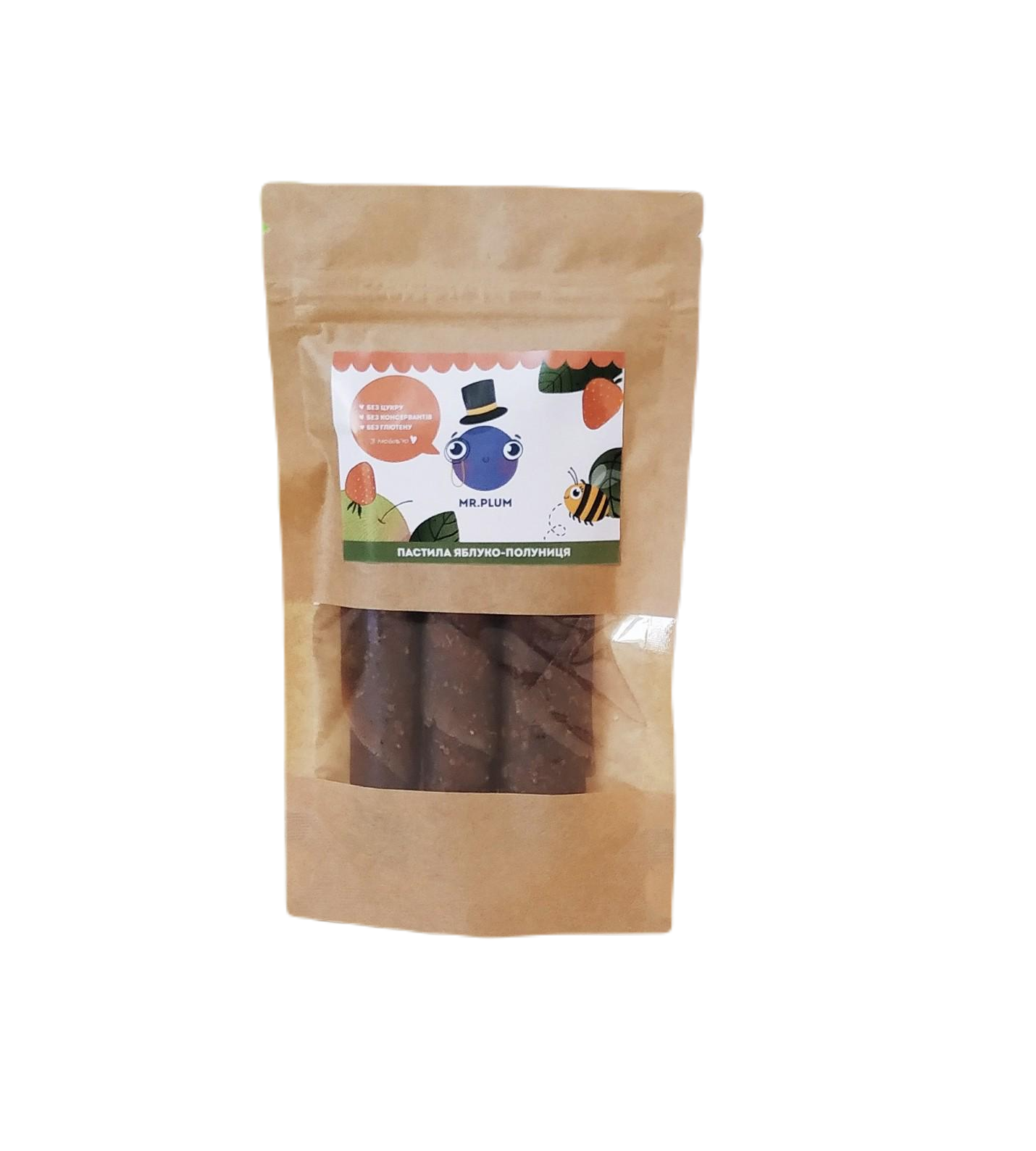 Пастила натуральная Mr.Plum Яблоко-Клубника 50 г
