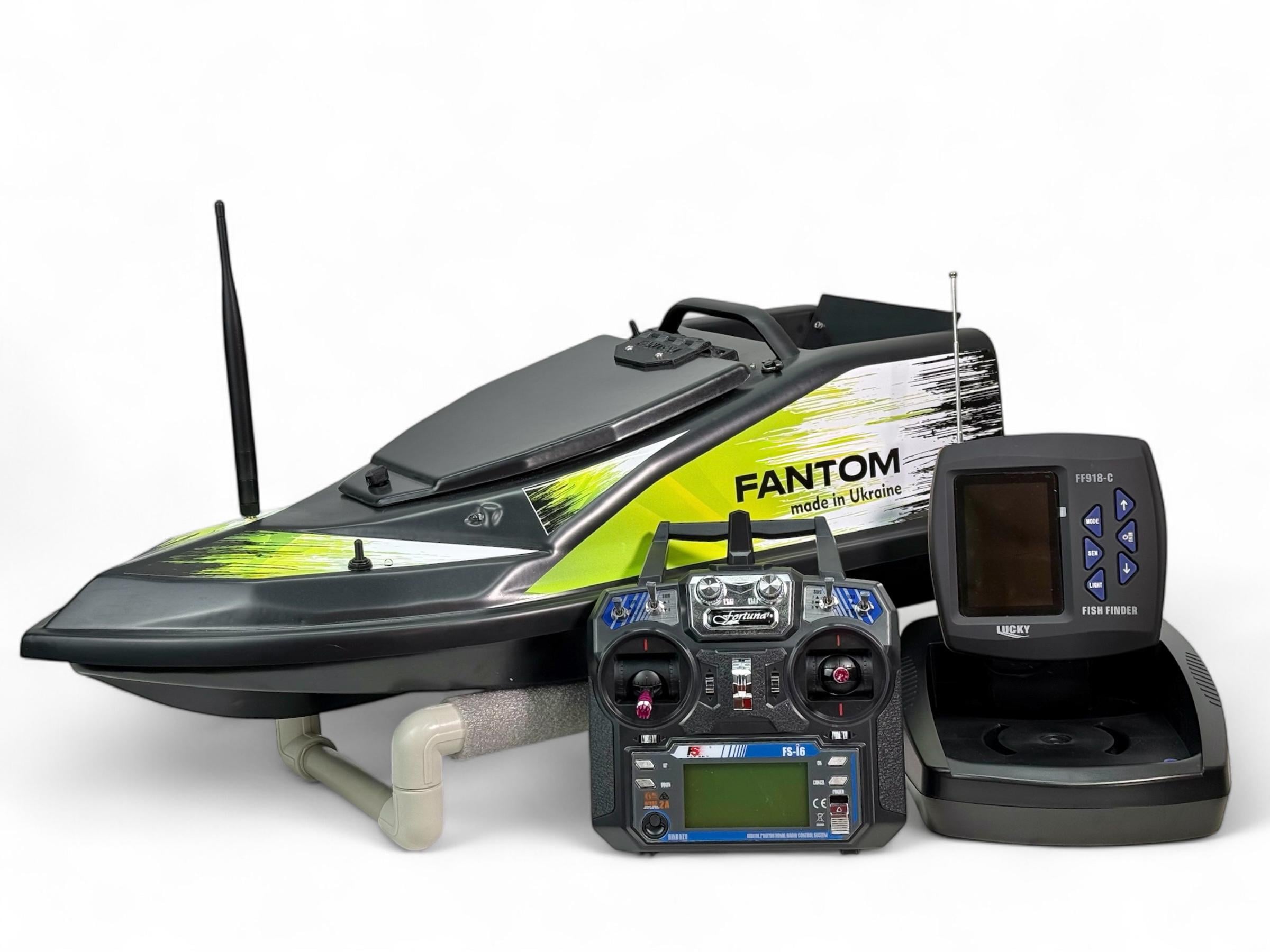 Короповий кораблик для підгодовування Фантом Модерн з ехолотом Lucky 918 і GPS автопілотом V3_6/1