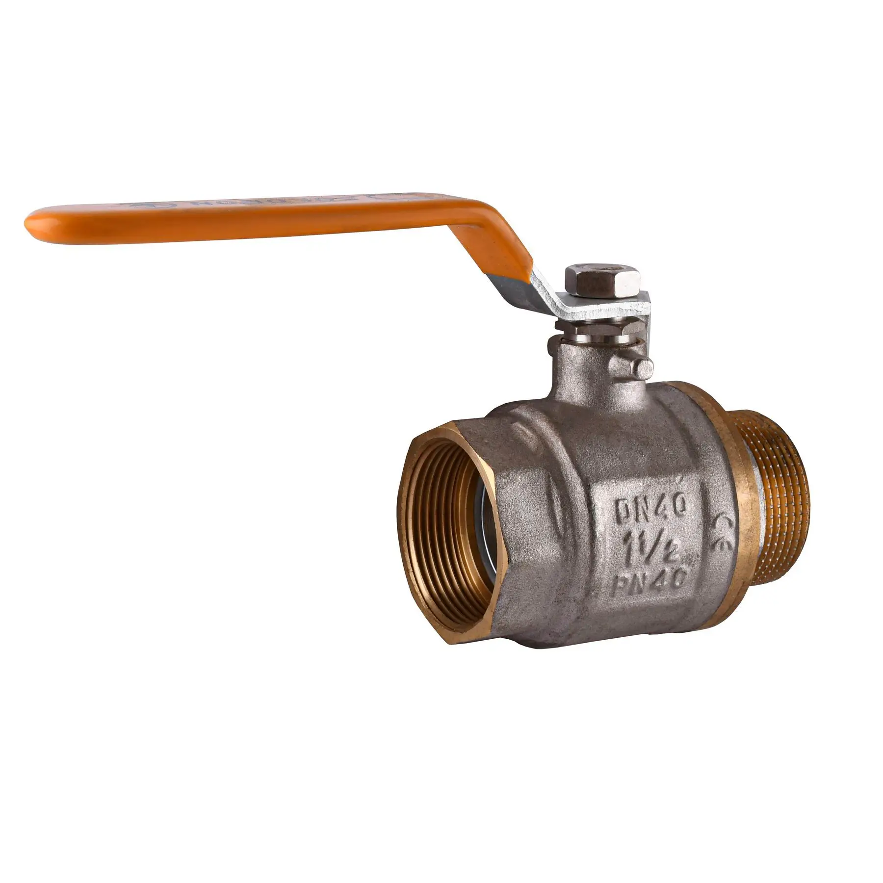Кран шаровой прямой Solomon 1 1/2″ ЗВ ЖР PN40 (В1002FM)