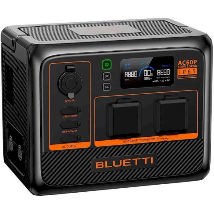 Електростанція акумуляторна Bluetti AC60P 600W 504 Втч батарея LiFePO4 IP65 Чорний (623898) - фото 5