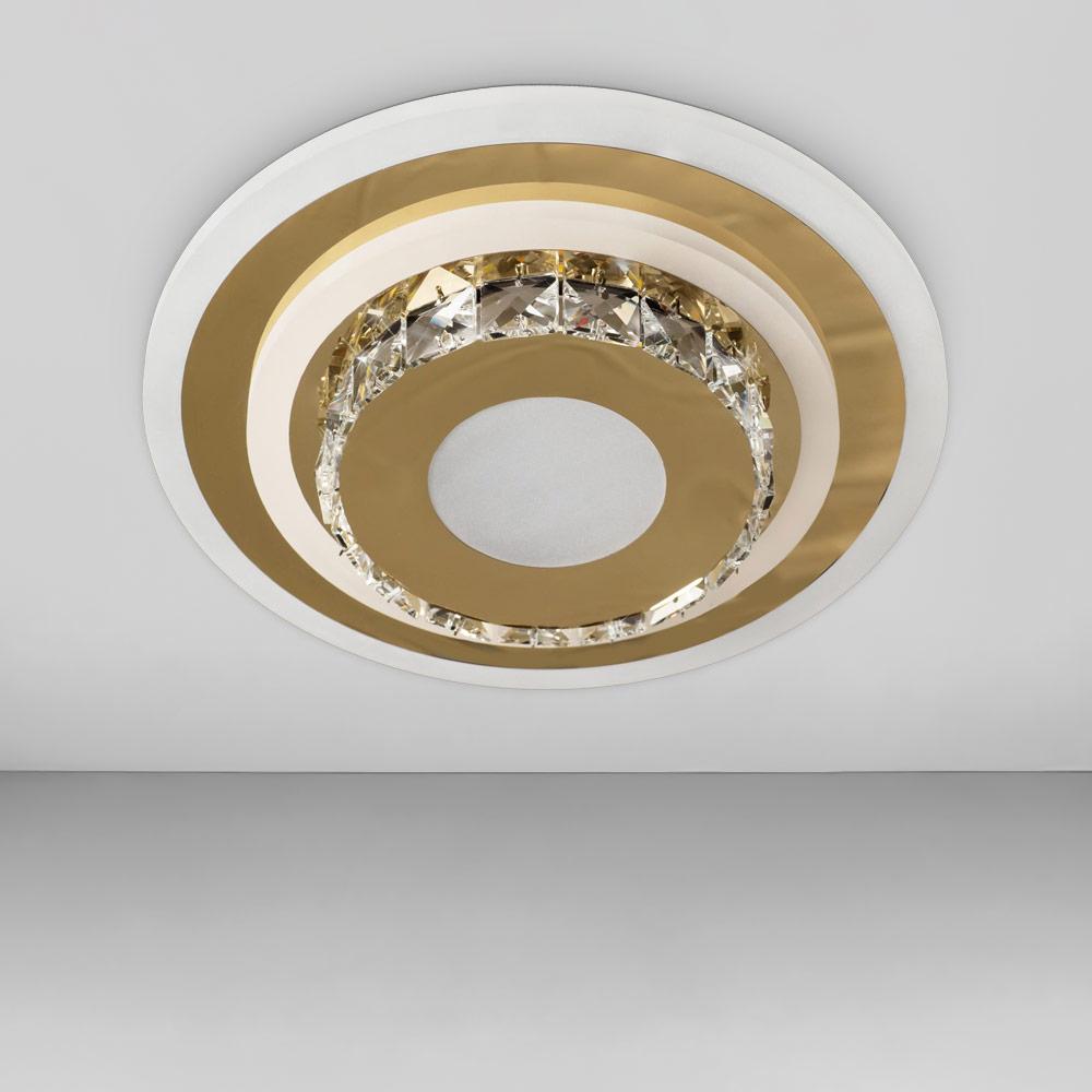 Люстра стельова світлодіодна Light House SY-18811/240 GD 60W d 240х70 мм Золотий