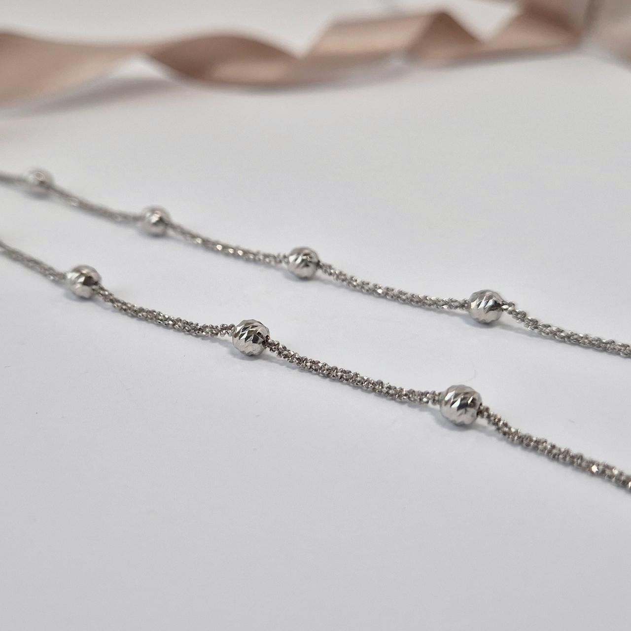 Ланцюжок круглий з кульками срібло 925 проби родоване 5,09 г 50 см (atom/strd02) - фото 2 Ланцюжок круглий з кульками срібло 925 проби родоване 5,09 г 50 см (atom/strd02) - фото 2