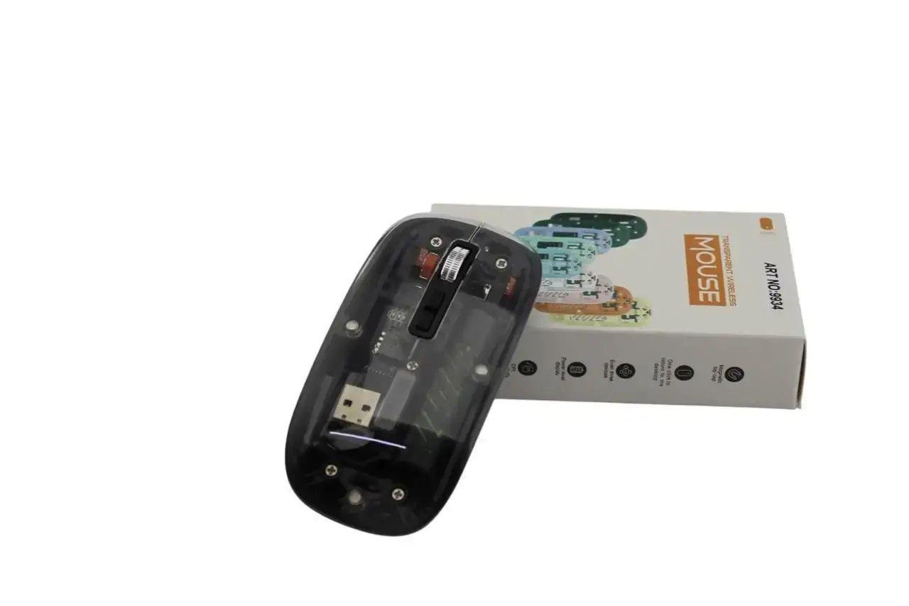 Компьютерная мышка Mouse 501 с эффектной подсветкой Прозрачная (9934)