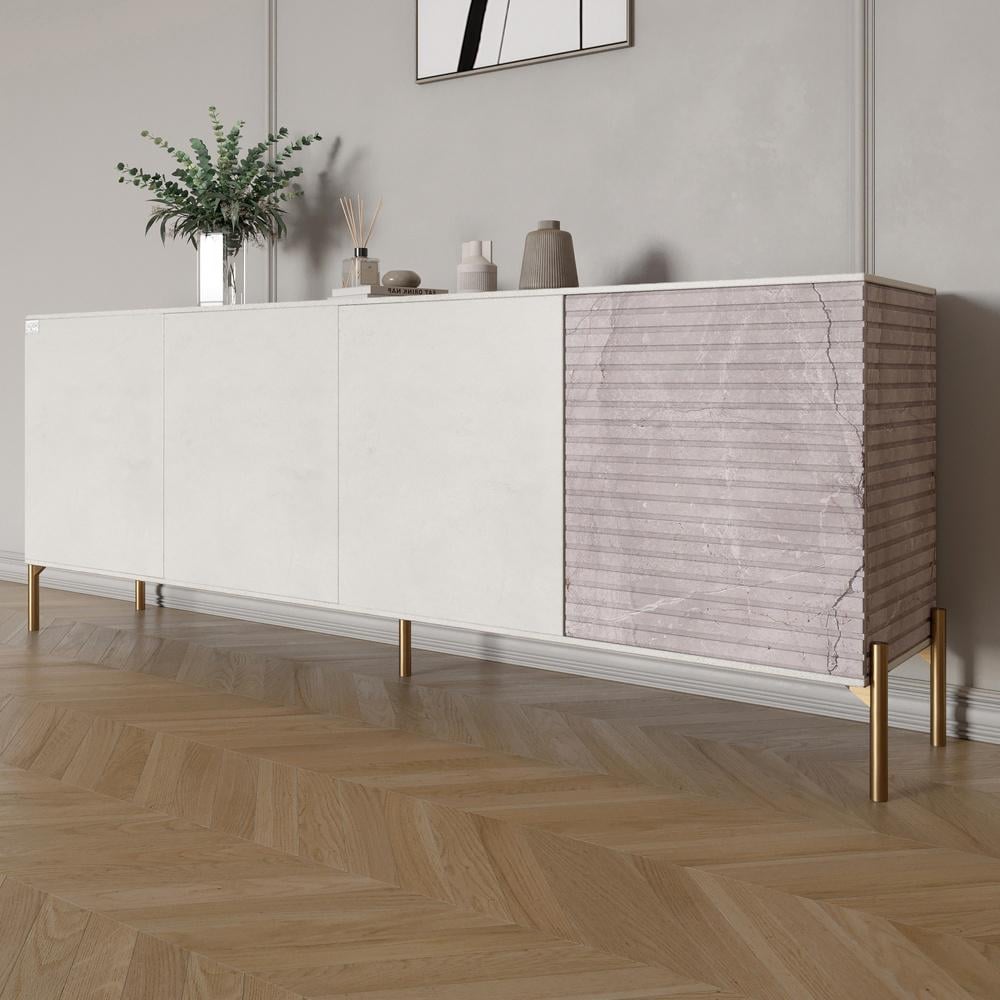 Комод Lion Грей на золотых металлических ножках 204x38x76,5 см Бетон Style/Камень (000-000-2105) Комод Lion Грей на золотых металлических ножках 204x38x76,5 см Бетон Style/Камень (000-000-2105)