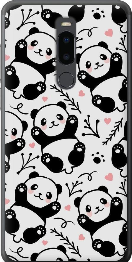 Чехол на Meizu Note 8 Панды (4318u-1610-42517)