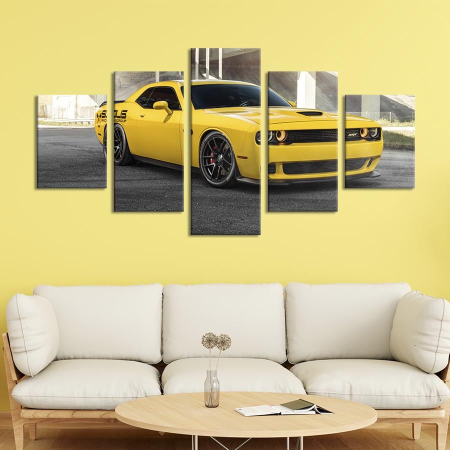 Картина на холсте Роскошный Dodge Challenger 112x54 см (1312-52)