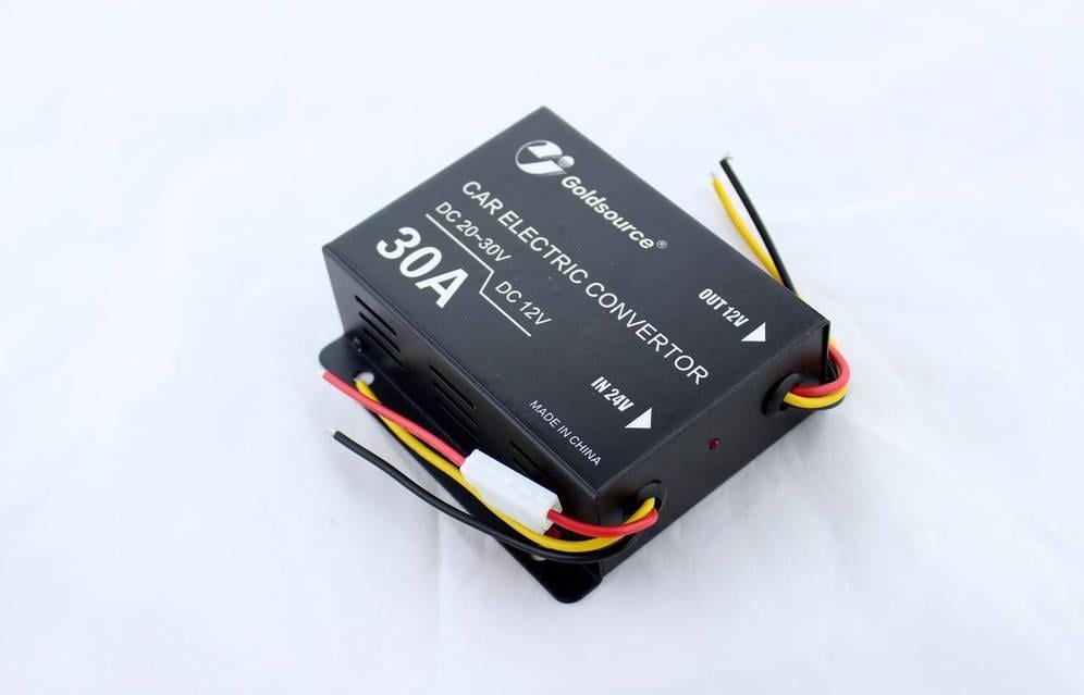 Перетворювач/інвертор DC/24v DC-12v 30A знижуючий DC-DC (8-17-23398)