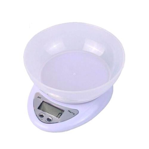 Ваги кухонні електронні до 5 кг точність 1 г 2xAAA з чашею 600 мл White (285079) Ваги кухонні електронні до 5 кг точність 1 г 2xAAA з чашею 600 мл White (285079)