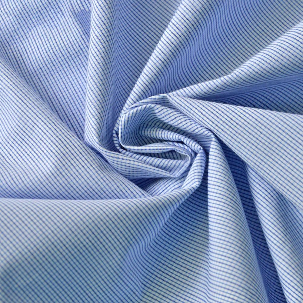 Ткань рубашечная клетка Голубой/Темно-синий (11252)