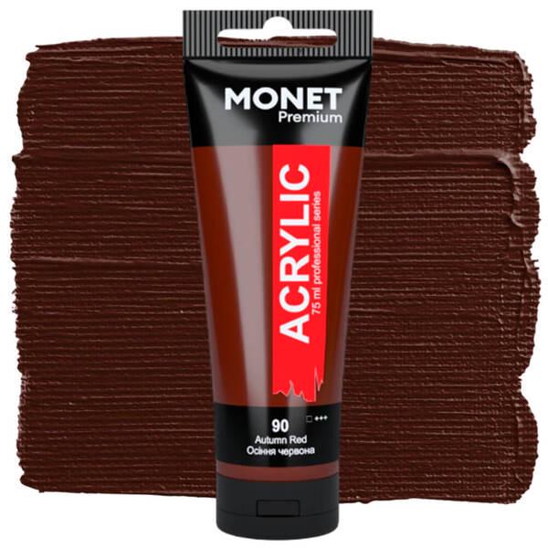 Акриловая краска Monet 90 75 мл Осенний красный (7554890) - фото 1 Акриловая краска Monet 90 75 мл Осенний красный (7554890) - фото 1