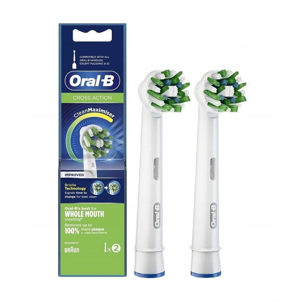 Насадки для електричної зубної щітки Braun Oral-B 3Cross Action 2 шт.