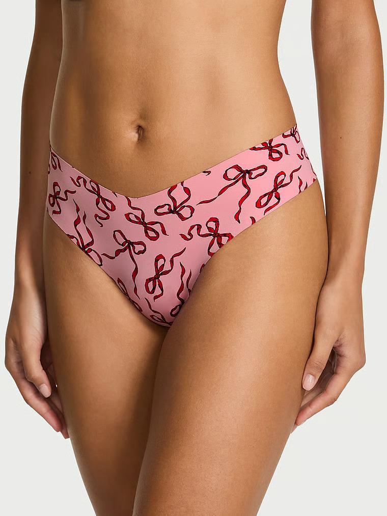 Трусики стринги Victoria's Secret No-Show Thong Panty S Розовый (27185540)