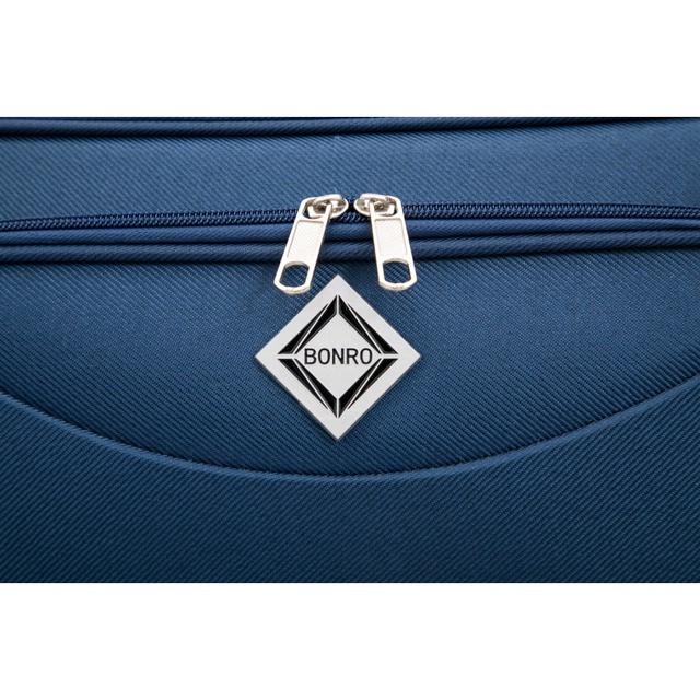Валіза Bonro Tourist 4 колеса велика Синій (2761308522) - фото 8