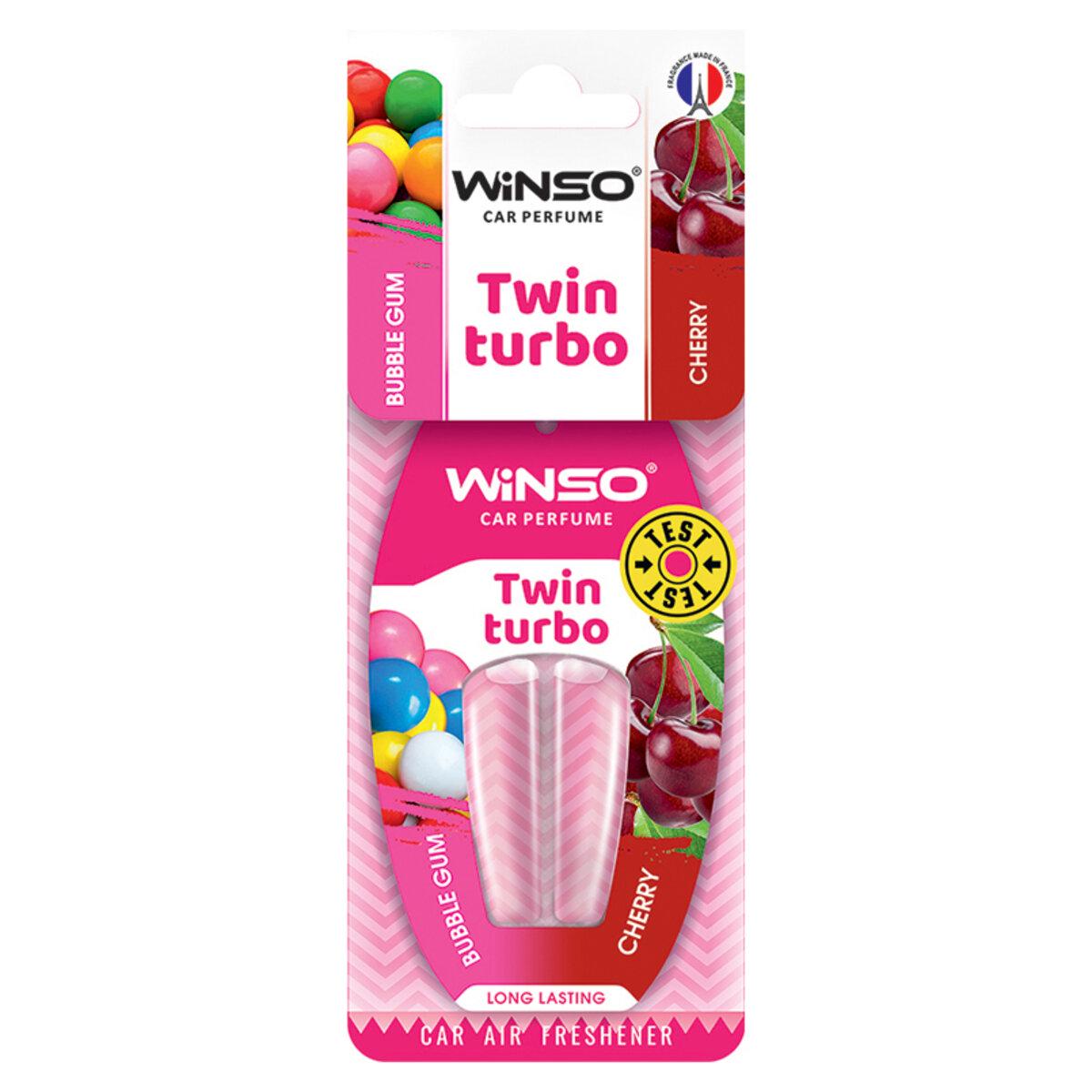 Ароматизатор з подвійною капсулою Winso Twin Turbo Bubble Gum Cherry (7307)