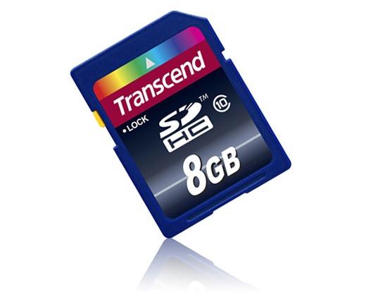 Карта памяти Transcend SD HC 10 Class 8 Gb