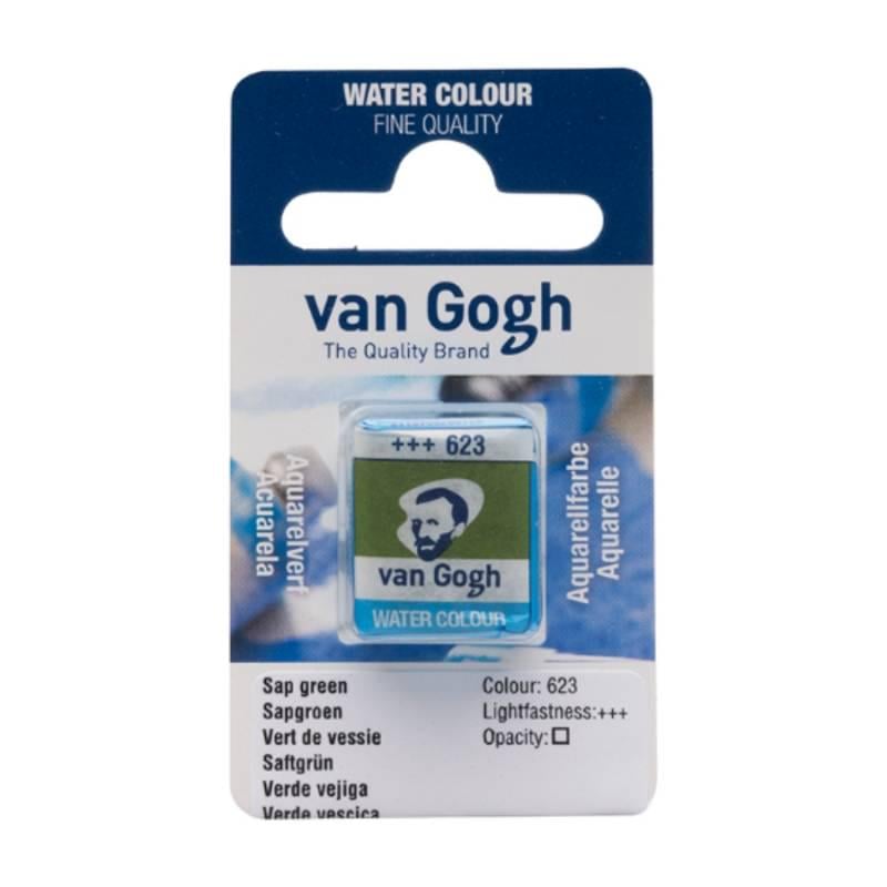Акварельная краска Van Gogh кювета 1,5 мл 623 Сочный зеленый (20866231)