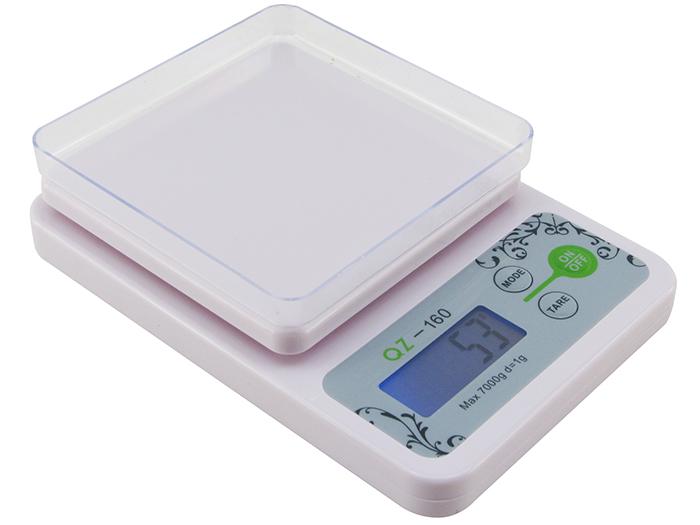 Кухонные весы электронные Qunze QZ-160 до 7 кг Белый Кухонные весы электронные Qunze QZ-160 до 7 кг Белый