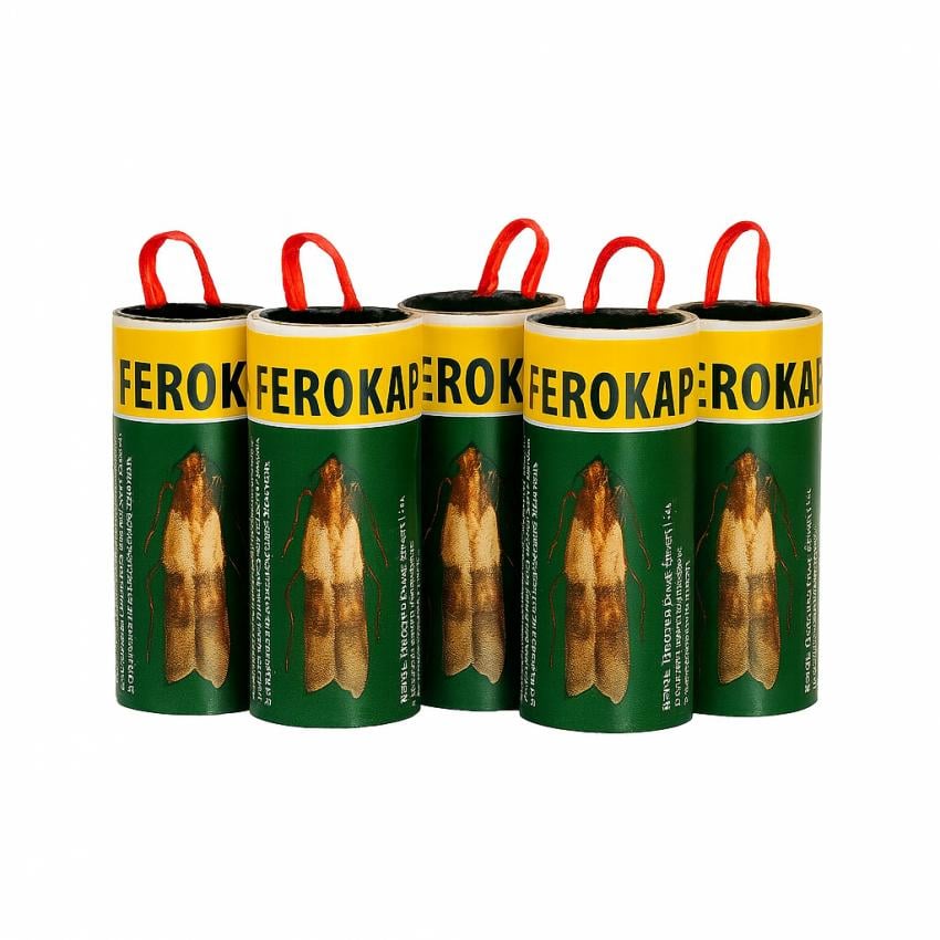 Лента липкая Ferokap от мух и моли 5 шт. (128623) Лента липкая Ferokap от мух и моли 5 шт. (128623)