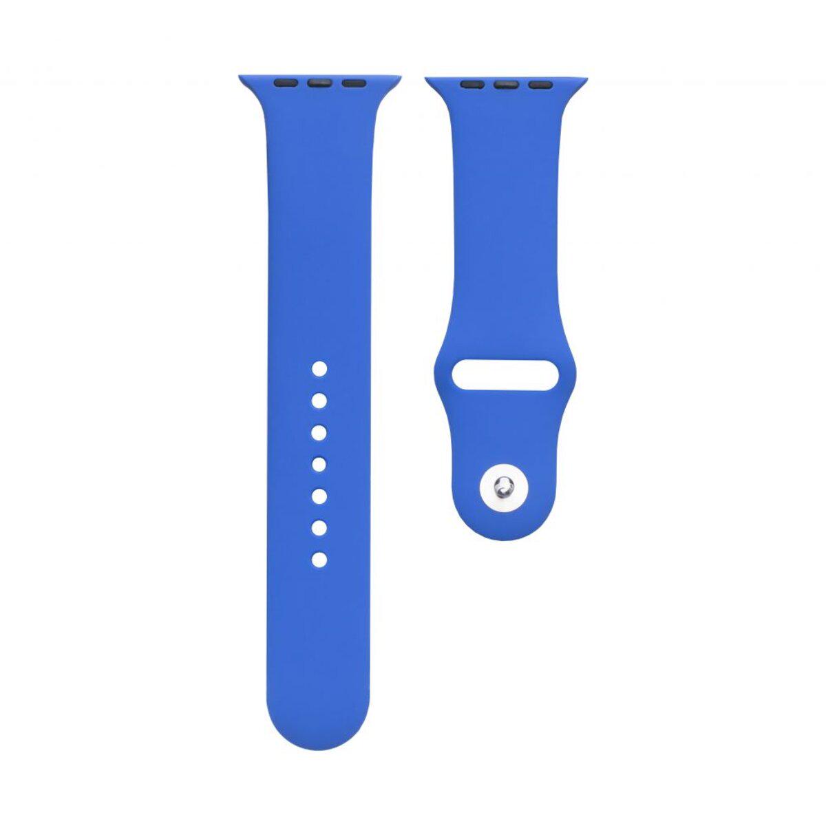 Ремешок Silicone Classic для часов Apple Watch 42/44/45/49 мм 25 Vivid Blue Ремешок Silicone Classic для часов Apple Watch 42/44/45/49 мм 25 Vivid Blue