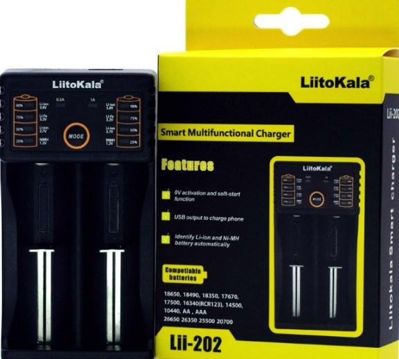 Зарядное устройство LiitoKala lii-202 для аккумуляторных батареек Зарядное устройство LiitoKala lii-202 для аккумуляторных батареек