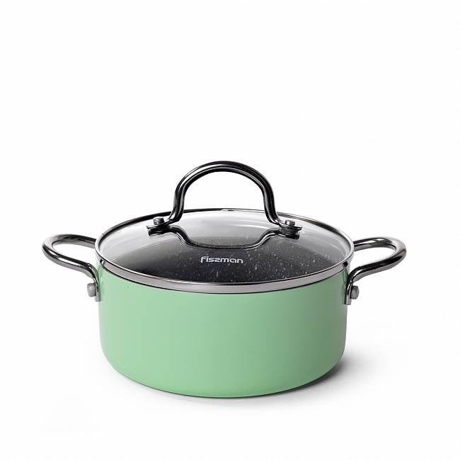 Кастрюля Fissman Mini Chef 1,3 л Зеленый (4237)