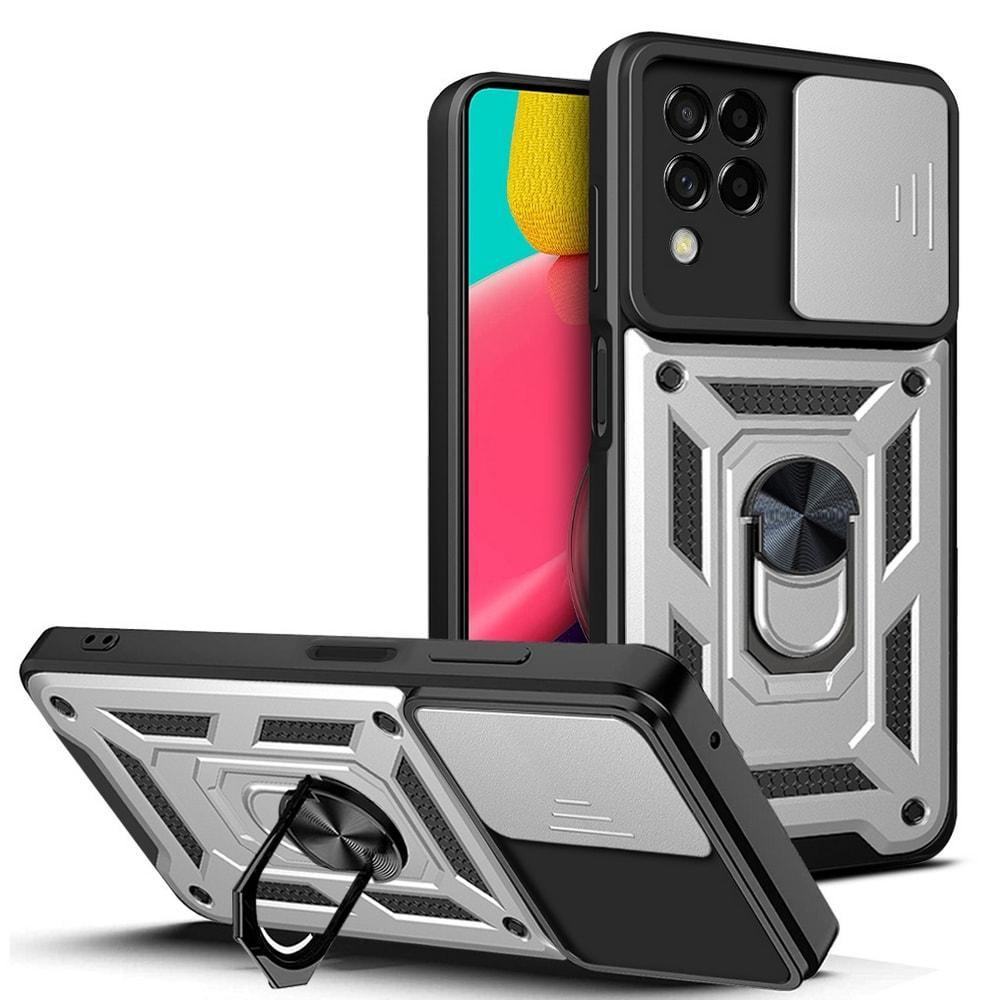 Чехол с защитой камеры 3DGuard Samsung Galaxy M33 M336 Silver (32479-59)
