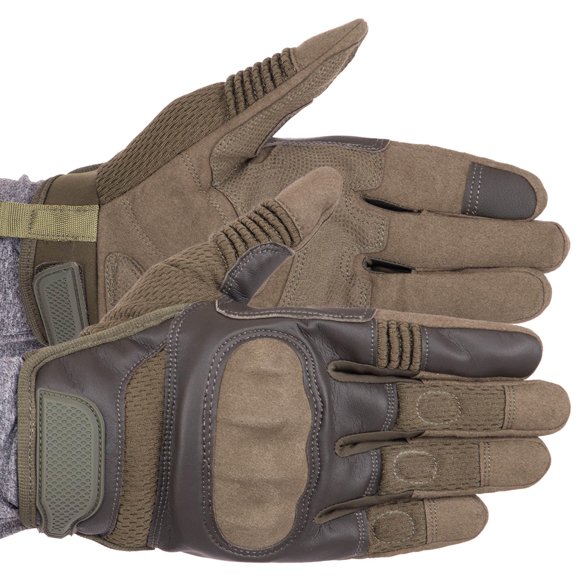 Рукавички Military Rangers з закритими пальцями XXL Оливковий (BC-9877)