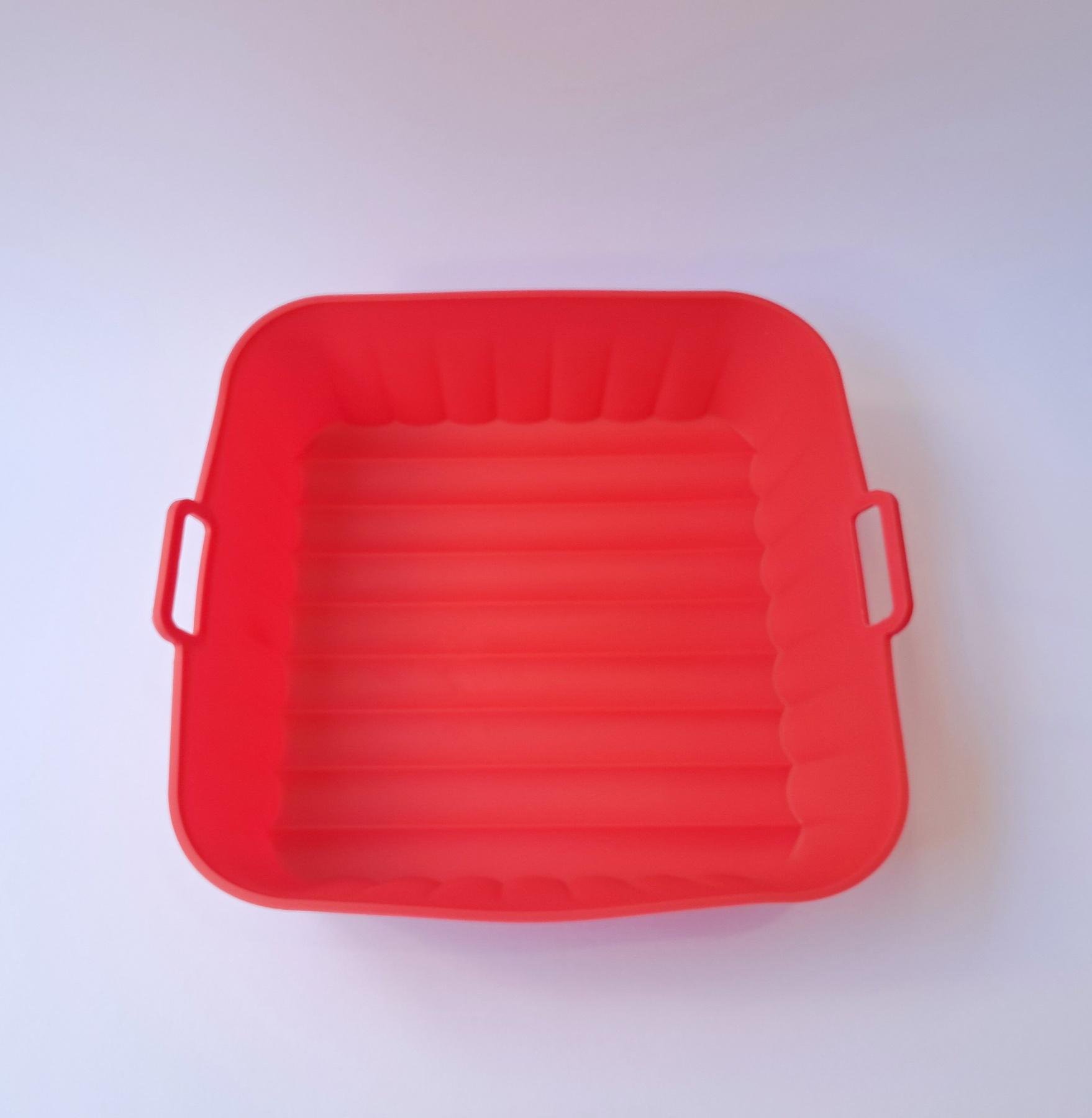 Форма силиконовая для аэрогриля ребристая мультипечи прямоугольная Красный (SAM-317) - фото 5