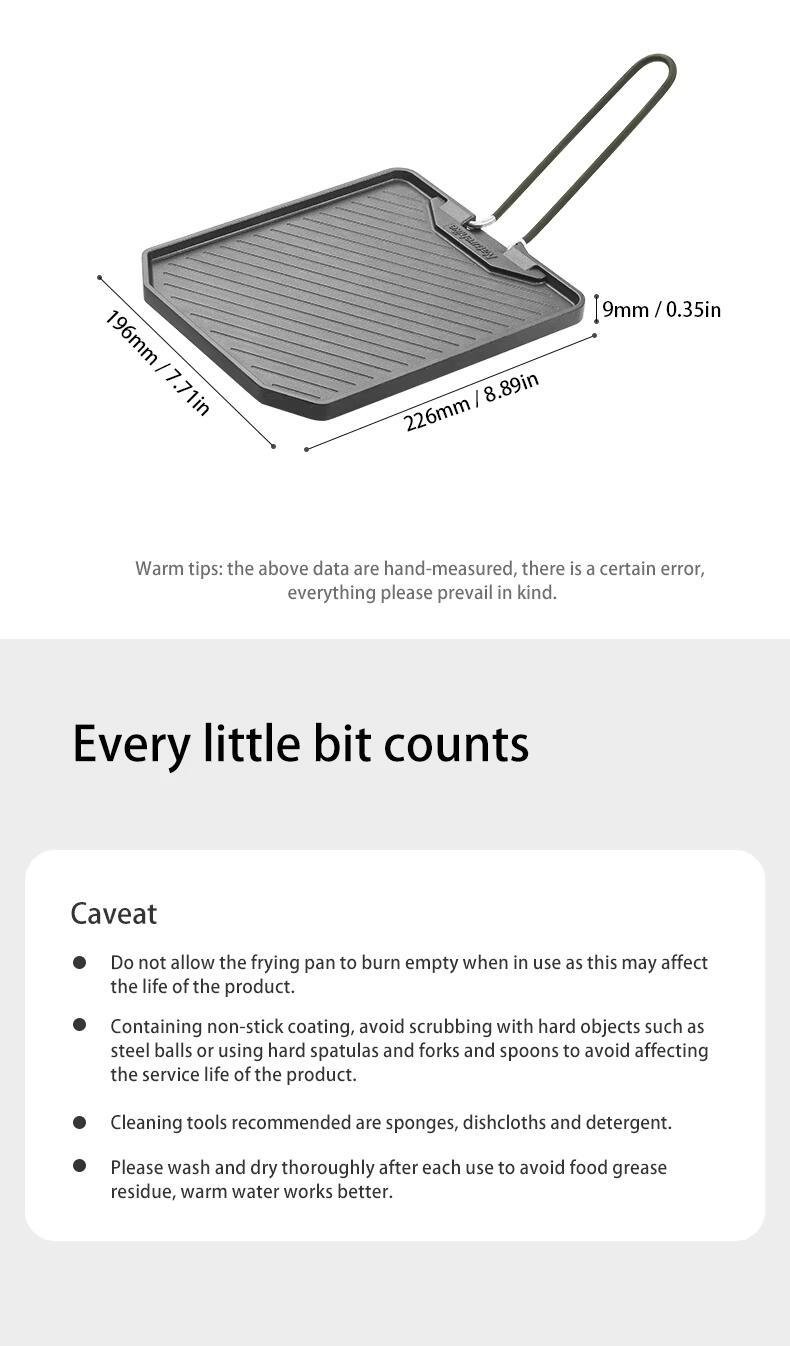 Сковорода для гриля Naturehike с антипригарным покрытием Black (83672) - фото 7 Сковорода для гриля Naturehike с антипригарным покрытием Black (83672) - фото 7