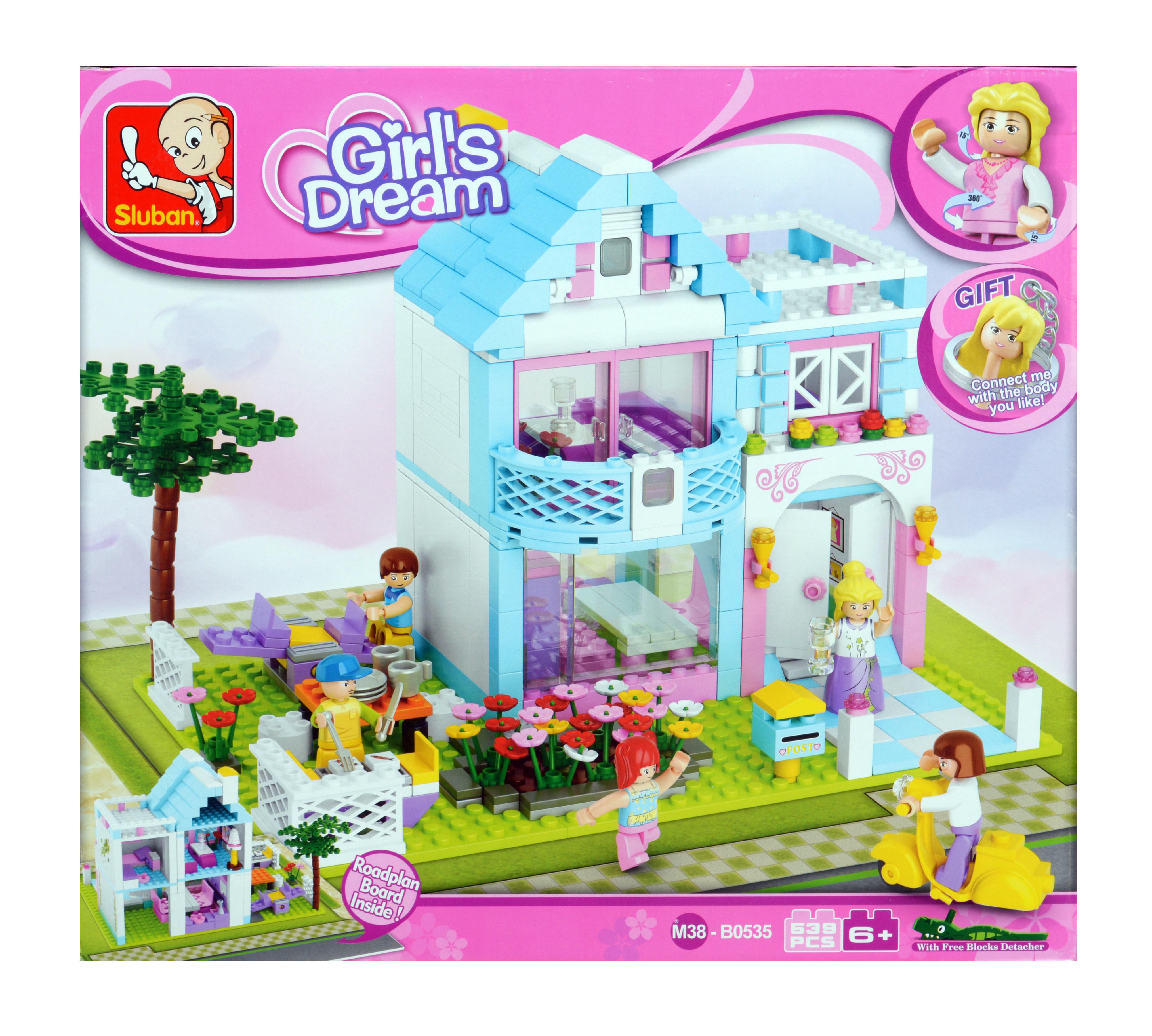 Конструктор Sluban M38-B0535 Загородный домик 539 деталей 5 фигурок