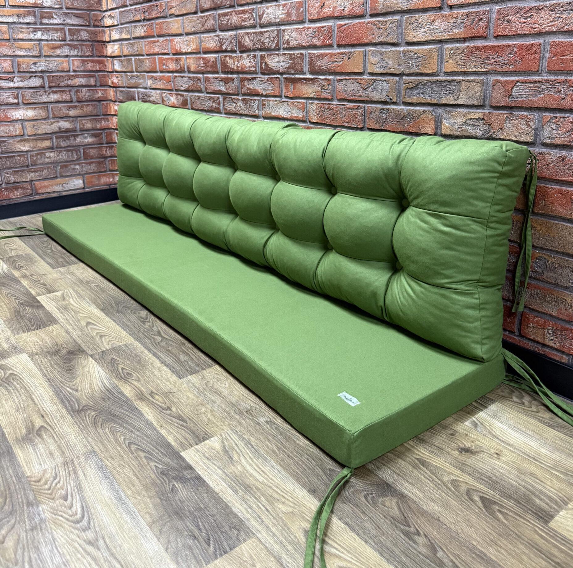 Комплект матрас со спинкой Comfort Home на поддоны/качели/каркасы/садовую мебель панама 160х60х40х8 см