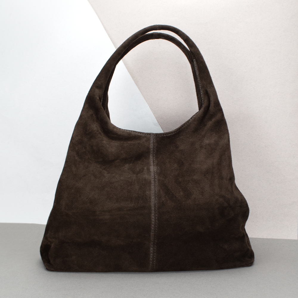 Сумка-шопер жіноча замшева Virginia Conti 03790 Шоколадний (2430442281) - фото 1 Сумка-шопер жіноча замшева Virginia Conti 03790 Шоколадний (2430442281) - фото 1