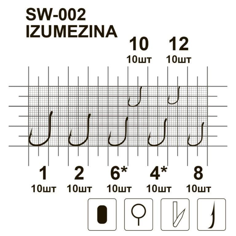 Гачки MiniMax Izumezina SW-002 №1 10 шт. - фото 3