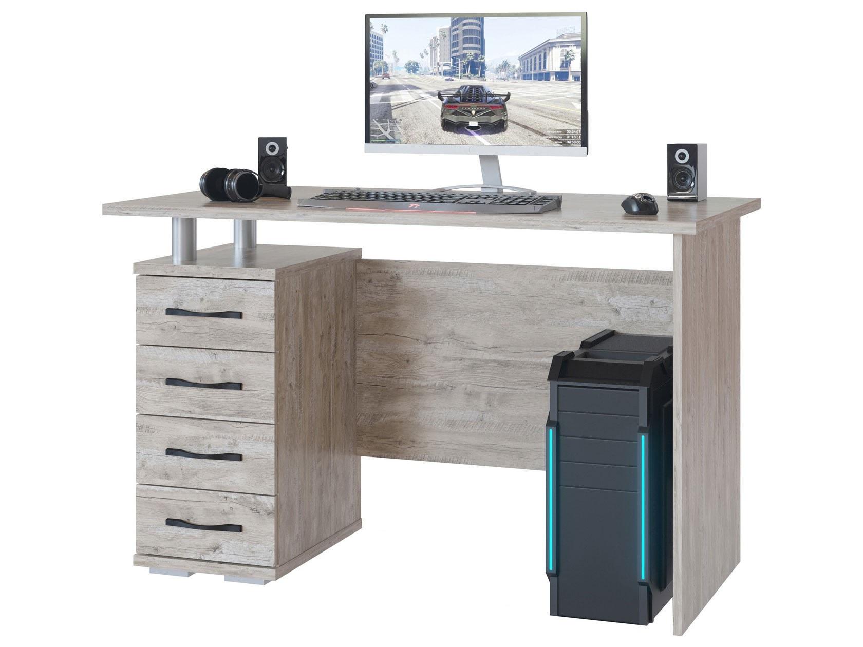 Компьютерный стол XDesk 106 слева с тумбой 32 мм Дуб клондайк (XDesk-106...1) Компьютерный стол XDesk 106 слева с тумбой 32 мм Дуб клондайк (XDesk-106...1)