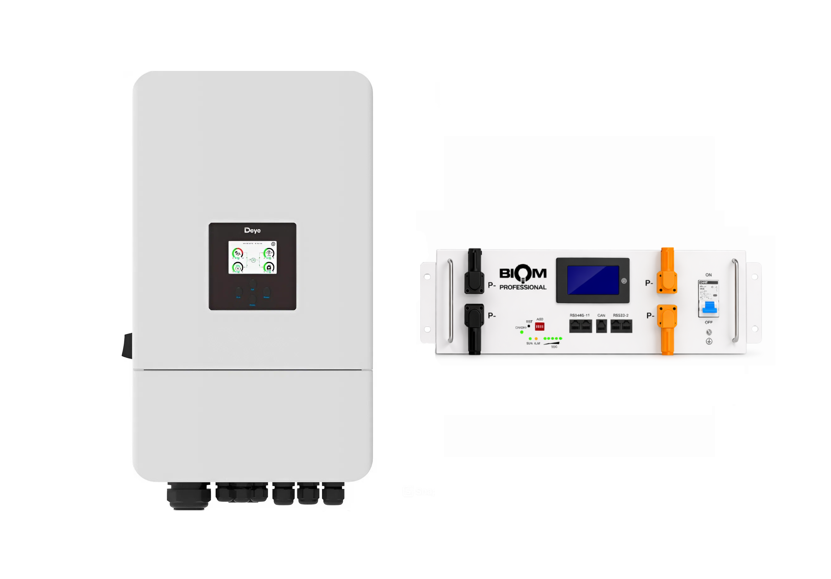 Инвертор Deye SUN-12K-SG05LP3-EU 12 кВт и батарея Biom Professional BALFP-R512100-UNI 5,12 кВт·ч (33148722) Инвертор Deye SUN-12K-SG05LP3-EU 12 кВт и батарея Biom Professional BALFP-R512100-UNI 5,12 кВт·ч (33148722)