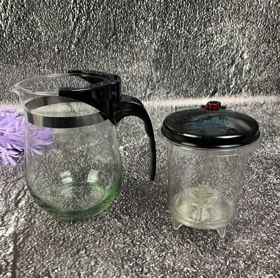 Заварочный чайник Edenberg стеклянный с кнопкой для сливки 800 мл (EB-333) - фото 7 Заварочный чайник Edenberg стеклянный с кнопкой для сливки 800 мл (EB-333) - фото 7